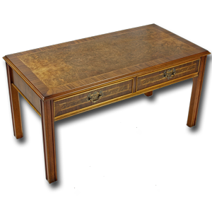 Reproduction Two Drawer Chippendale Coffee Table