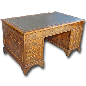 5' x 3' Reproduction Regency pedestal desk