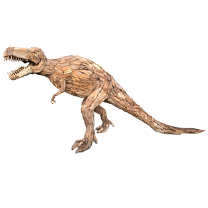Teak Root T-Rex Sculpture - HUGE!