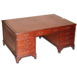 6' x 4' Reproduction Regency pedestal desk
