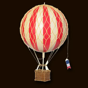 Hot Air Balloon - Medium Red
