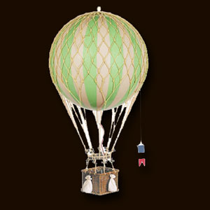Hot Air Balloon - Large Green