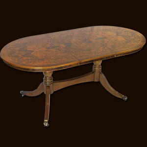 Burr Walnut Extending Dining Tables Burr Walnut Extending Dining Tables