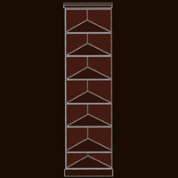 Combination Bookcase Component (CU16)
