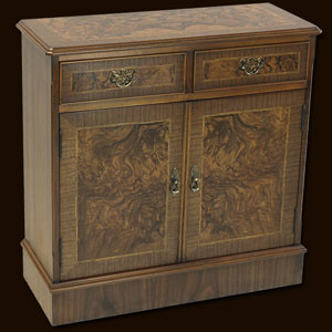 Antique Reproduction Burr Walnut Hall Cupboards Antique Reproduction Burr Walnut Hall Cupboards