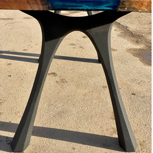 Sculpted Steel Table Legs
