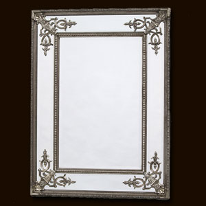 Silver Square French Mirror