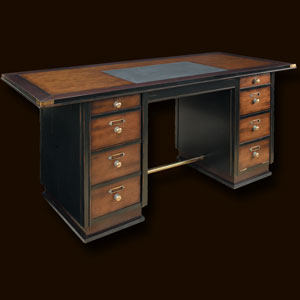 Captain's Desk in Black
