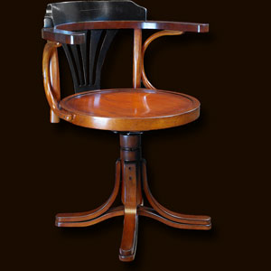Purser's Chair, Black & Honey
