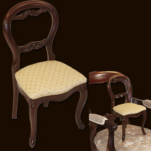 Minature Dutch Balloon Back Chair Minature Dutch Balloon Back Chair