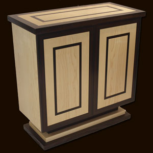 Deco Credenza in Ebony & Maple