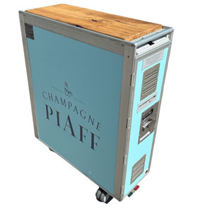 Double Aircraft Serving Trolley Piaff Champagne