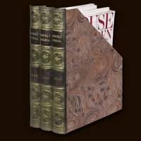Magazine Tidy With Antique Book Spine