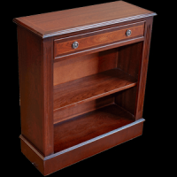 Georgian Marquetry Open Bookcase