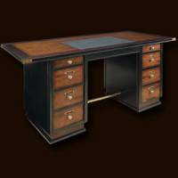Captain's Desk in Black