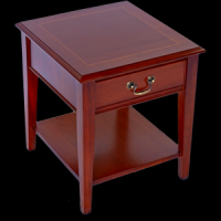 Antique Reproduction Sheraton Side Table with Drawer