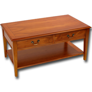 Reproduction Sheraton Coffee Table & Drawers