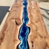 Burr Elm & Deep Sea River Dining Table 280x125cm Thumbnail