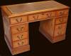4' x 2' Regency Reproduction Pedestal Desk Thumbnail