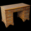 4' x 2' Regency Reproduction Pedestal Desk Thumbnail