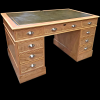 6' x 3' Antique Reproduction Regency Pedestal Desk Thumbnail