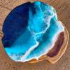 Teak & Resin Ocean Art Side Table 3 Thumbnail