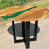Elm Circular Resin River Dining Tables x8 Thumbnail