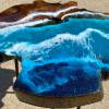 Teak & Resin Ocean Art Side Table 3 Thumbnail