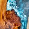 Burr Elm Deep Ocean Extending River Dining Table Thumbnail