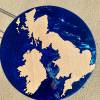 UK Map Side Table Oak 1 Thumbnail