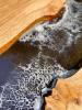 Character Oak River Dining Table Black & Grey Waves Thumbnail