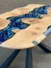 Burr Oak & Deep Sea River Dining Table Thumbnail