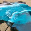 Teak & Resin Ocean Art Lamp Table 1 Thumbnail