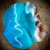 Teak & Resin Ocean Art Side Table 1 Thumbnail