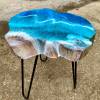 Teak & Resin Ocean Art Side Table 1 Thumbnail