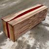 Walnut & Red Lava River Storage Bench Thumbnail