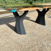 Full Burr Elm River Dining Table Thumbnail