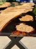 Burr Oak Islands Dining Table Black Resin  Thumbnail