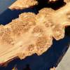 Burr Oak Islands Dining Table Black Resin  Thumbnail