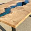 Burred Oak & Galactic Blue River Coffee Table Thumbnail