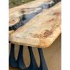 Burr Chestnut & Night Sky Black River Dining Table Thumbnail