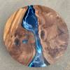 Circular Elm & Deep Sea River Coffee Table Thumbnail