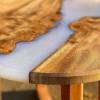 Elm Circular Lamp River Table Ghost Blue Thumbnail