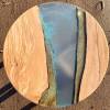 Olive Circular Lamp River Table Blue Thumbnail