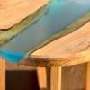 Olive Circular Lamp River Table Blue Thumbnail