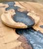 Burred Oak Circular River Table & Lazy Susan Thumbnail