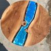 Character Elm & Ocean Art Circular River Dining Table Thumbnail
