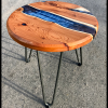 Yew Circular Resin River Side Table 2 (SOLD) Thumbnail