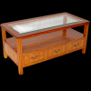 Glass Top Chippendale Coffee Table Thumbnail