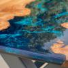 Elm & Galactic Blue Compact River Dining Table Thumbnail